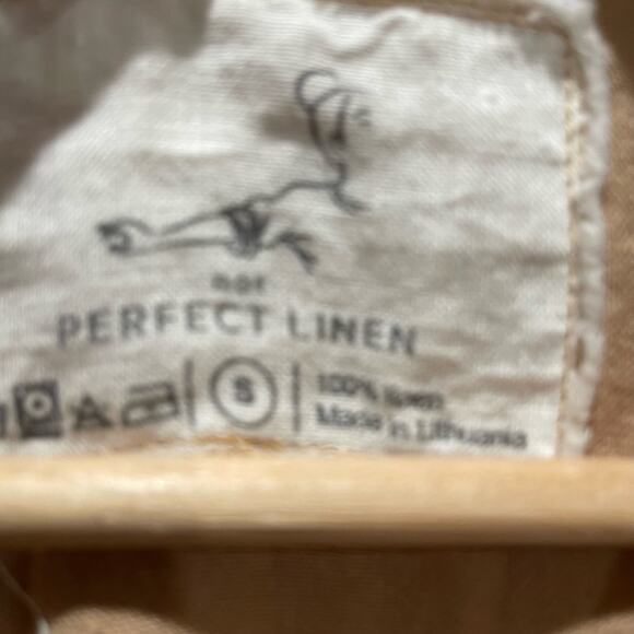 notPERFECTLINEN Linen Wrap Jumpsuit Size Small - Picture 4 of 5